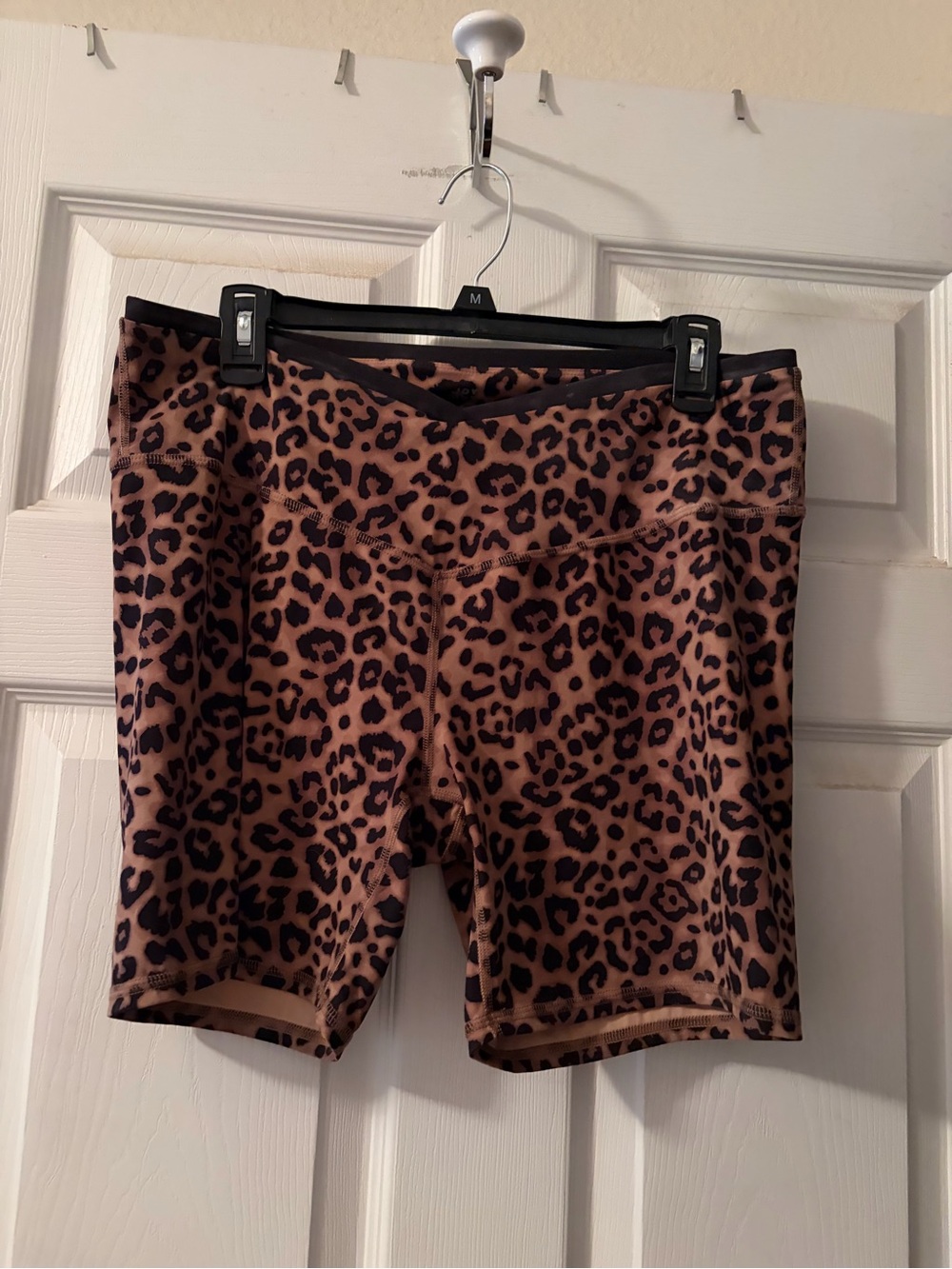 JoyLab Leopard Print Bike Shorts - Brown & Black